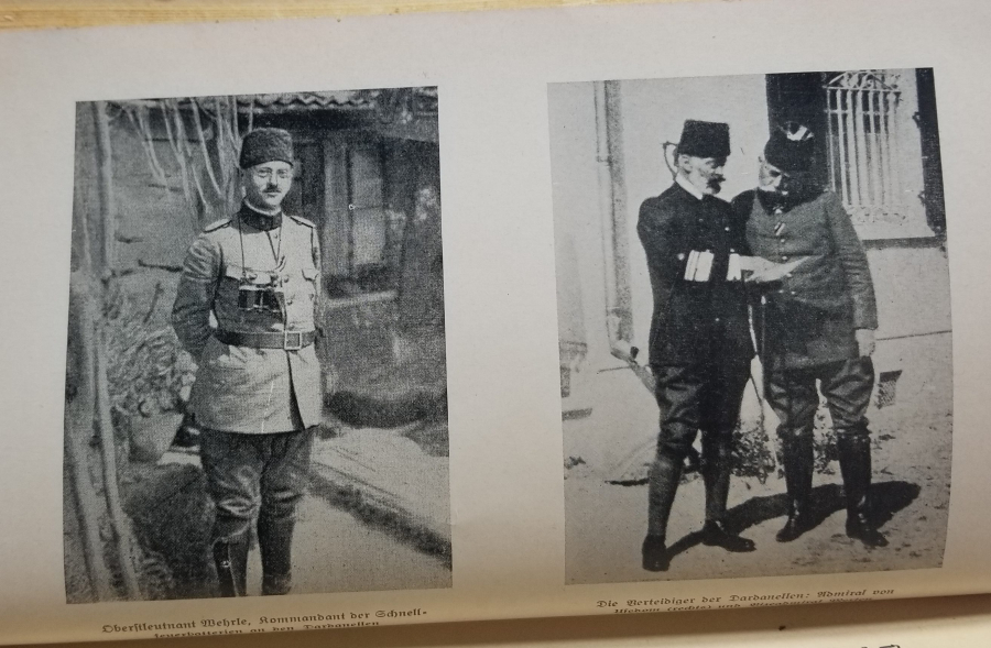 1. DÜNYA SAVAŞI DÖNEMİ İÇİ GRAVÜRLÜ ÇANAKKALE CEPHESİ KONULU ALMAN BASKISI KİTAP