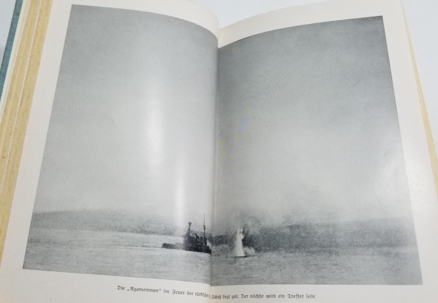 1. DÜNYA SAVAŞI DÖNEMİ İÇİ GRAVÜRLÜ ÇANAKKALE CEPHESİ KONULU ALMAN BASKISI KİTAP