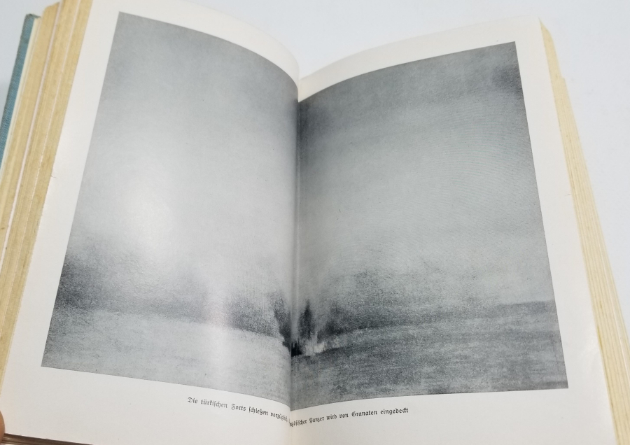 1. DÜNYA SAVAŞI DÖNEMİ İÇİ GRAVÜRLÜ ÇANAKKALE CEPHESİ KONULU ALMAN BASKISI KİTAP