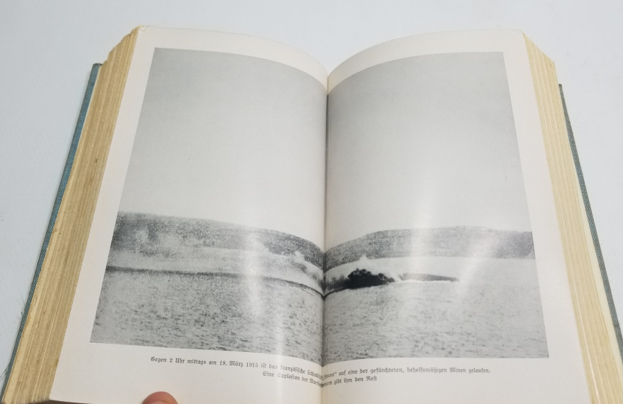 1. DÜNYA SAVAŞI DÖNEMİ İÇİ GRAVÜRLÜ ÇANAKKALE CEPHESİ KONULU ALMAN BASKISI KİTAP