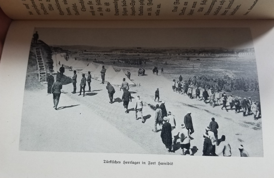 1. DÜNYA SAVAŞI DÖNEMİ İÇİ GRAVÜRLÜ ÇANAKKALE CEPHESİ KONULU ALMAN BASKISI KİTAP