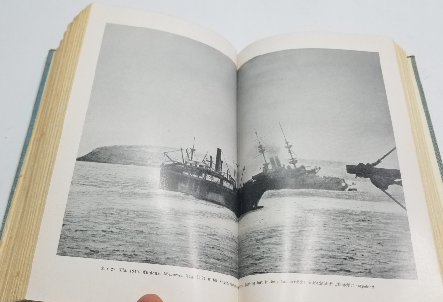 1. DÜNYA SAVAŞI DÖNEMİ İÇİ GRAVÜRLÜ ÇANAKKALE CEPHESİ KONULU ALMAN BASKISI KİTAP