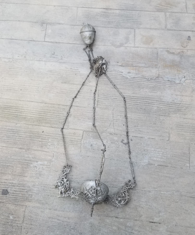 KABARTMA İŞÇİLİKLİ OSMANLI DÖNEMİ KANDİL AVİZESİ