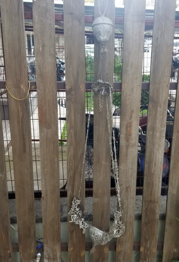 KABARTMA İŞÇİLİKLİ OSMANLI DÖNEMİ KANDİL AVİZESİ