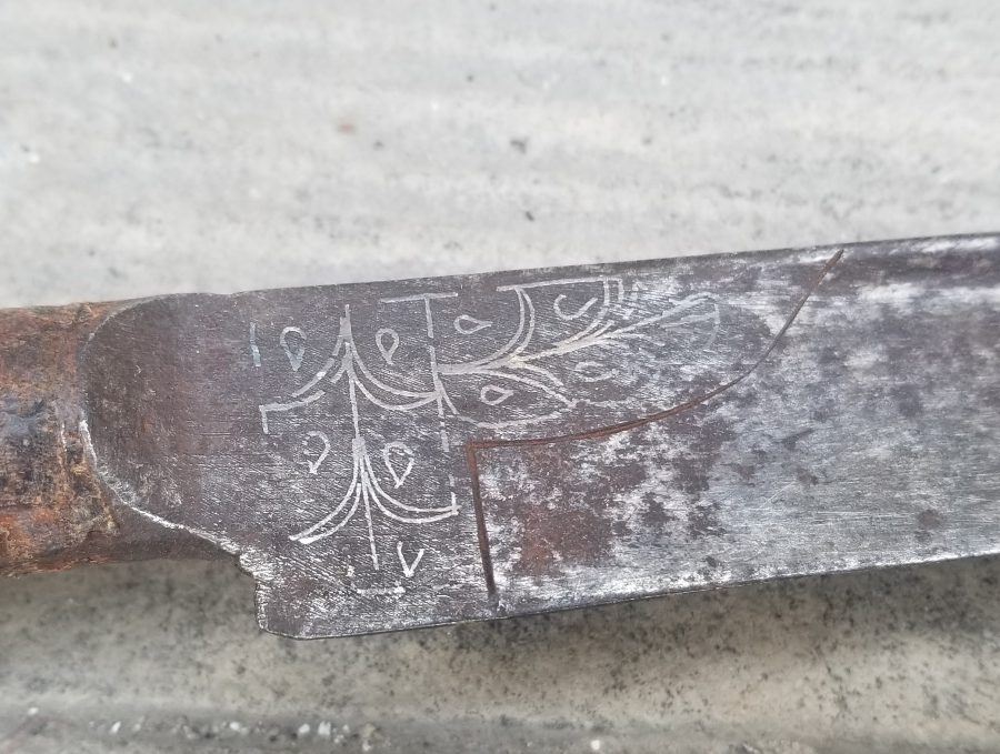 OSMANLI DÖNEMİ GÜMÜŞ ÇAKMA İŞÇİLİKLİ NADİR KEMANKEŞ KILICI - YATAĞANI