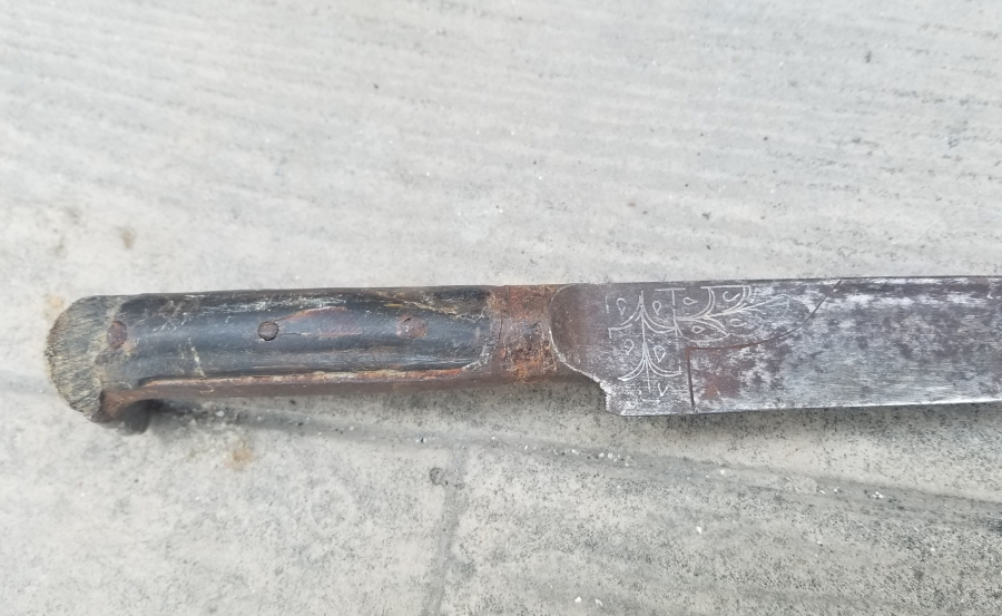 OSMANLI DÖNEMİ GÜMÜŞ ÇAKMA İŞÇİLİKLİ NADİR KEMANKEŞ KILICI - YATAĞANI