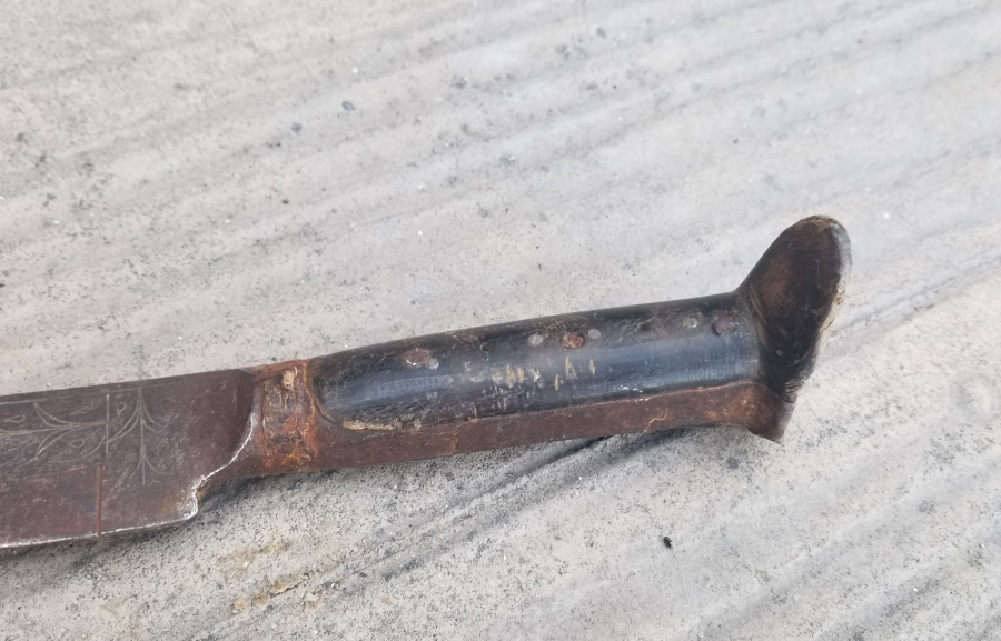 OSMANLI DÖNEMİ GÜMÜŞ ÇAKMA İŞÇİLİKLİ NADİR KEMANKEŞ KILICI - YATAĞANI