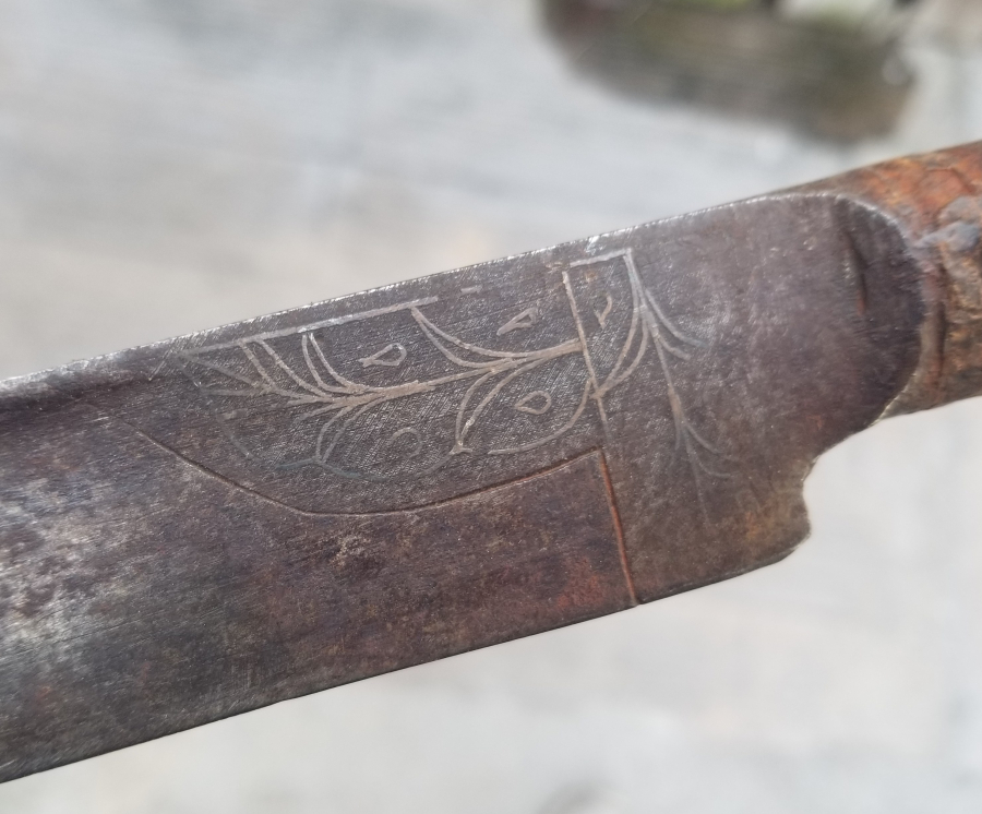 OSMANLI DÖNEMİ GÜMÜŞ ÇAKMA İŞÇİLİKLİ NADİR KEMANKEŞ KILICI - YATAĞANI