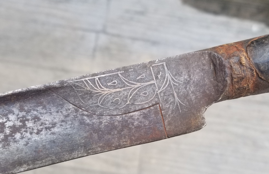 OSMANLI DÖNEMİ GÜMÜŞ ÇAKMA İŞÇİLİKLİ NADİR KEMANKEŞ KILICI - YATAĞANI