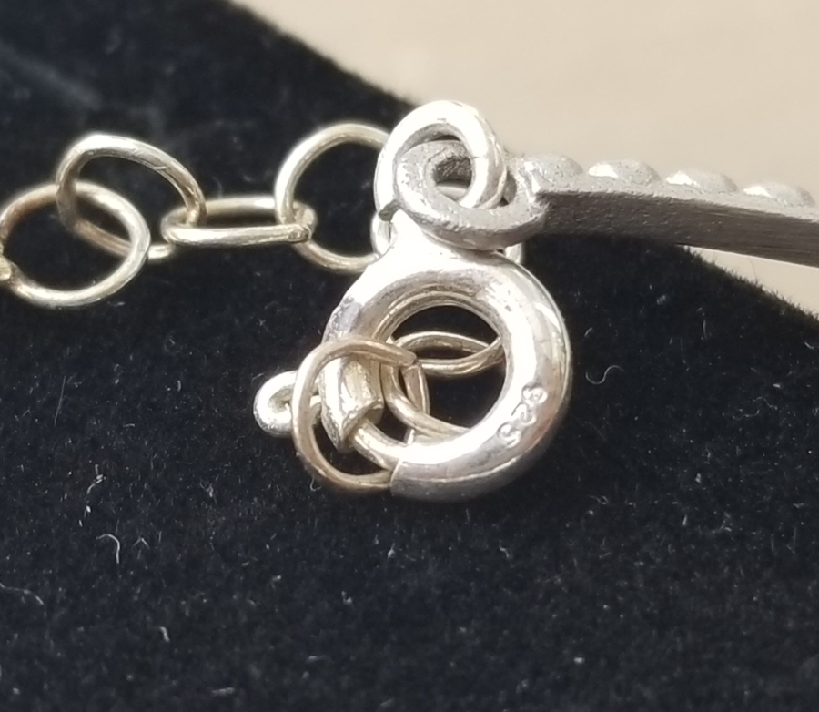 PIRLANTA TAŞLI GÜMÜŞ BİLEZİK - BİLEKLİK