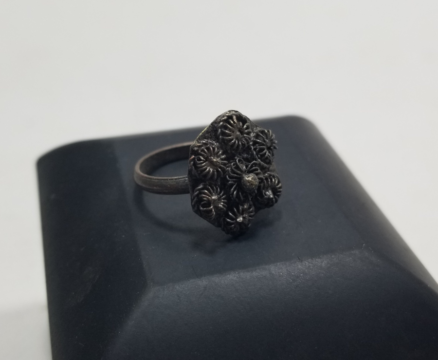 YOKLUK DÖNEMİ EL İŞİ ANTİKA YÜZÜK