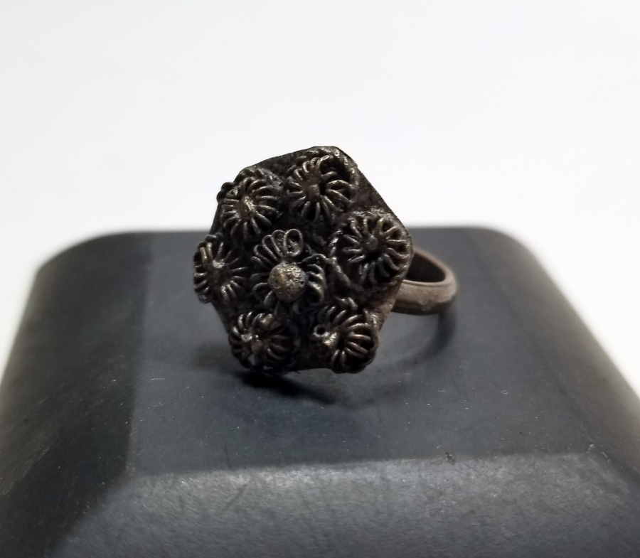 YOKLUK DÖNEMİ EL İŞİ ANTİKA YÜZÜK