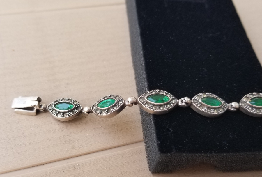 ZİRKON TAŞLI GÜMÜŞ BİLEKLİK