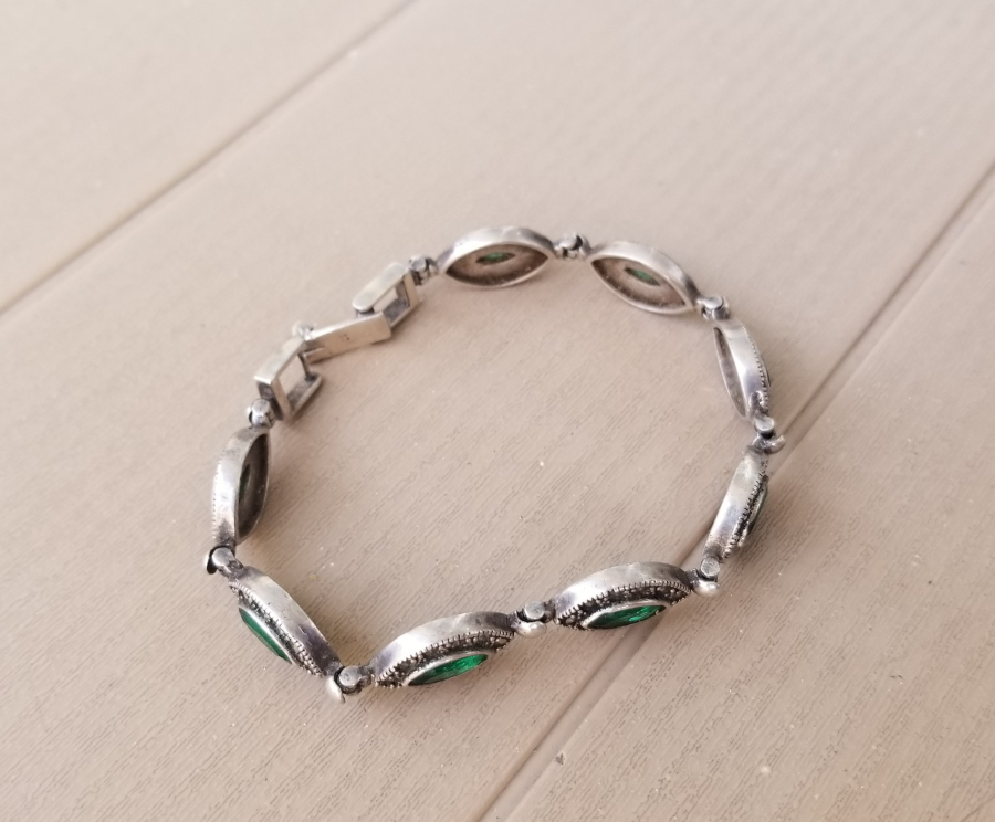 ZİRKON TAŞLI GÜMÜŞ BİLEKLİK