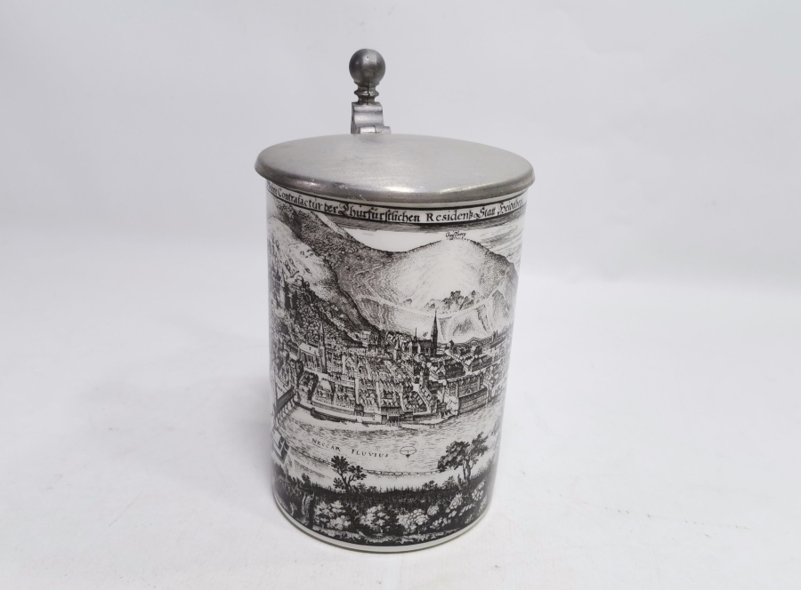 ANTİKA PORSELEN ALMAN BİRA BARDAĞI