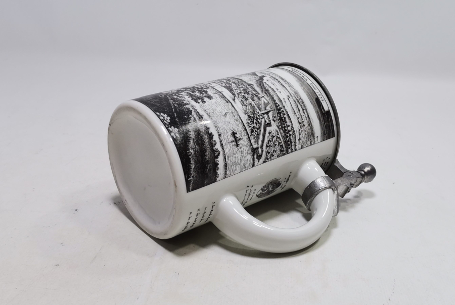 ANTİKA PORSELEN ALMAN BİRA BARDAĞI