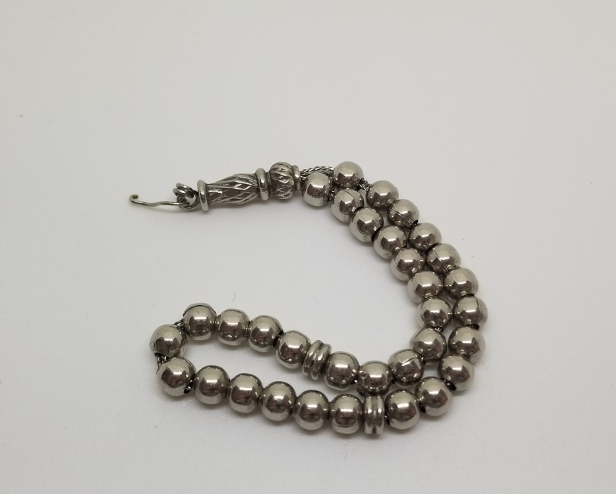 GÜMÜŞ KAPLAMA ANTİKA 33LÜ TESPİH