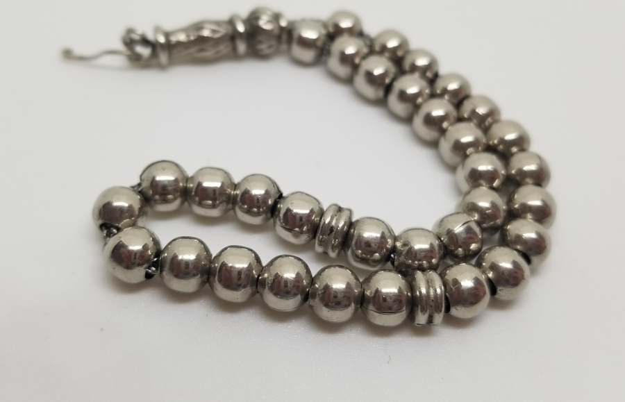 GÜMÜŞ KAPLAMA ANTİKA 33LÜ TESPİH