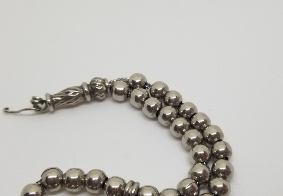 GÜMÜŞ KAPLAMA ANTİKA 33LÜ TESPİH