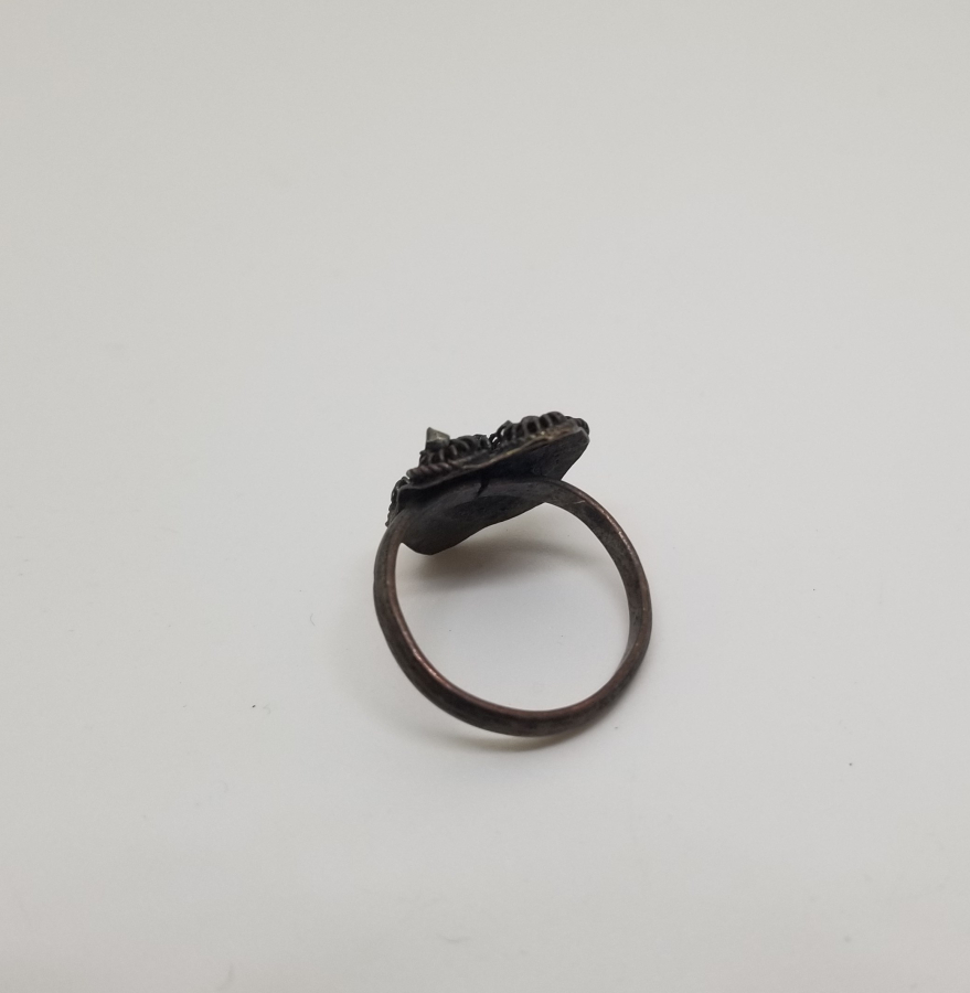 YOKLUK DÖNEMİ EL İŞİ ANTİKA YÜZÜK