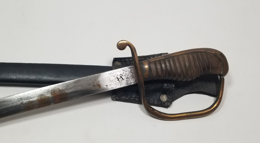 OSMANLI DÖNEMİ ALLAH BİZİMLE YAZILI NADİR BOYDA TOPÇU KILICI - TOPÇU SUBAYI'NIN SON SAVUNMA KILICI