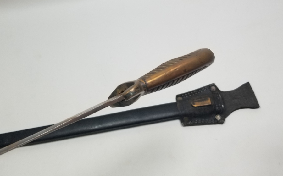 OSMANLI DÖNEMİ ALLAH BİZİMLE YAZILI NADİR BOYDA TOPÇU KILICI - TOPÇU SUBAYI'NIN SON SAVUNMA KILICI