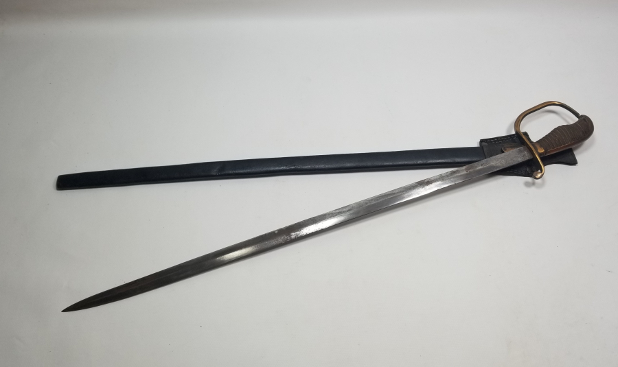 OSMANLI DÖNEMİ ALLAH BİZİMLE YAZILI NADİR BOYDA TOPÇU KILICI - TOPÇU SUBAYI'NIN SON SAVUNMA KILICI