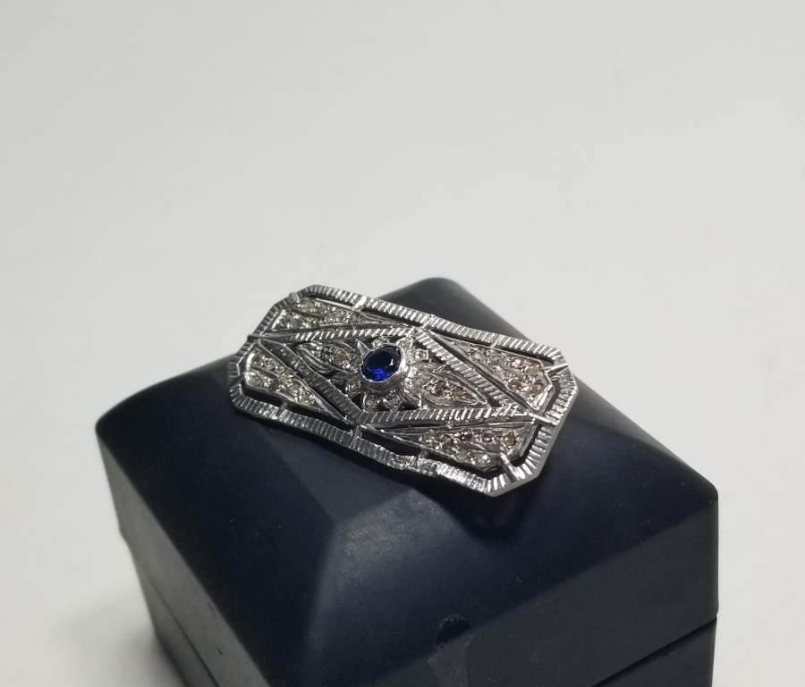 ELMAS VE YAKUT TAŞLI ÖZEL YAPIM BROŞ