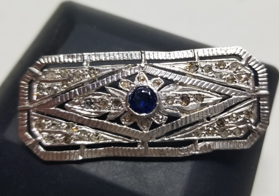 ELMAS VE YAKUT TAŞLI ÖZEL YAPIM BROŞ