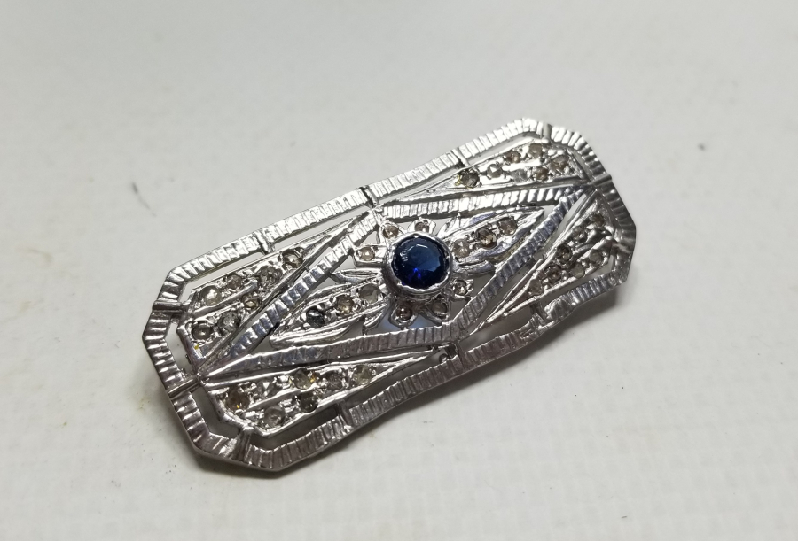 ELMAS VE YAKUT TAŞLI ÖZEL YAPIM BROŞ