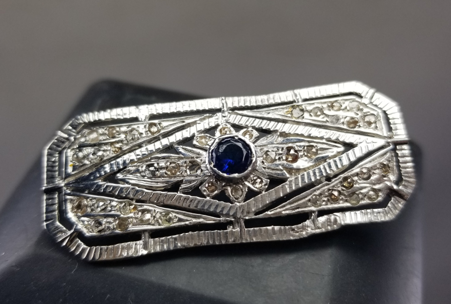 ELMAS VE YAKUT TAŞLI ÖZEL YAPIM BROŞ