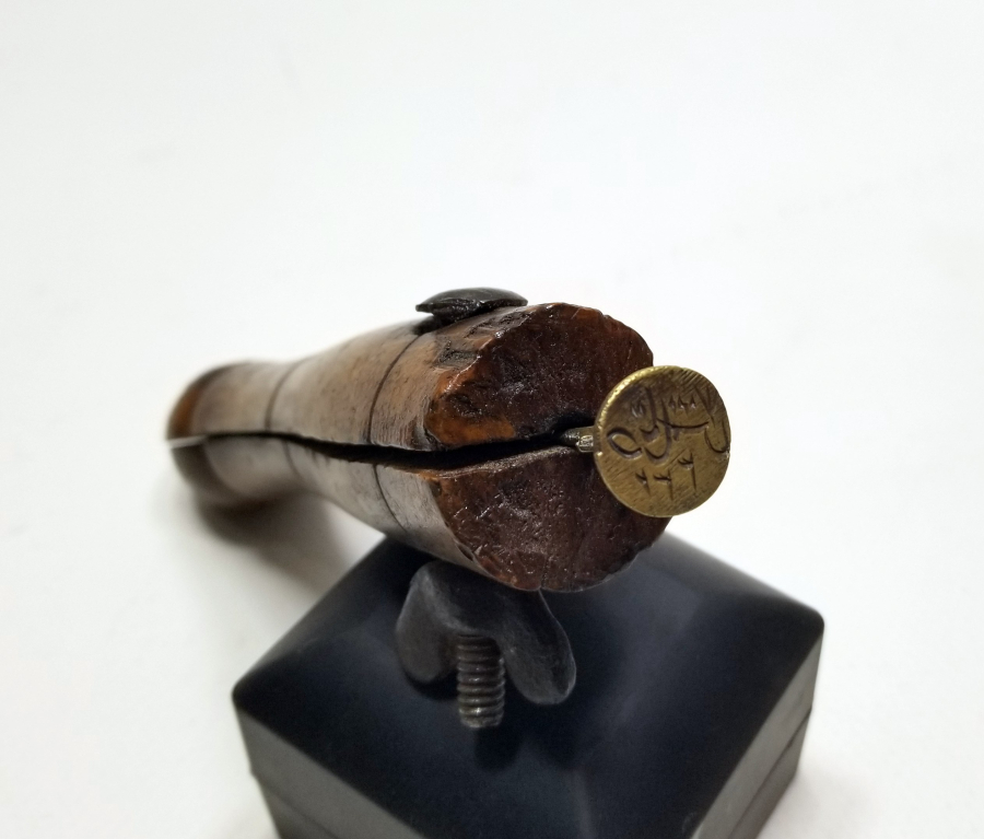 OSMANLI DÖNEMİ ÇOK NADİR MÜHÜR KAZIMAK İÇİN KULLANILAN HAKKAK MENGENESİ