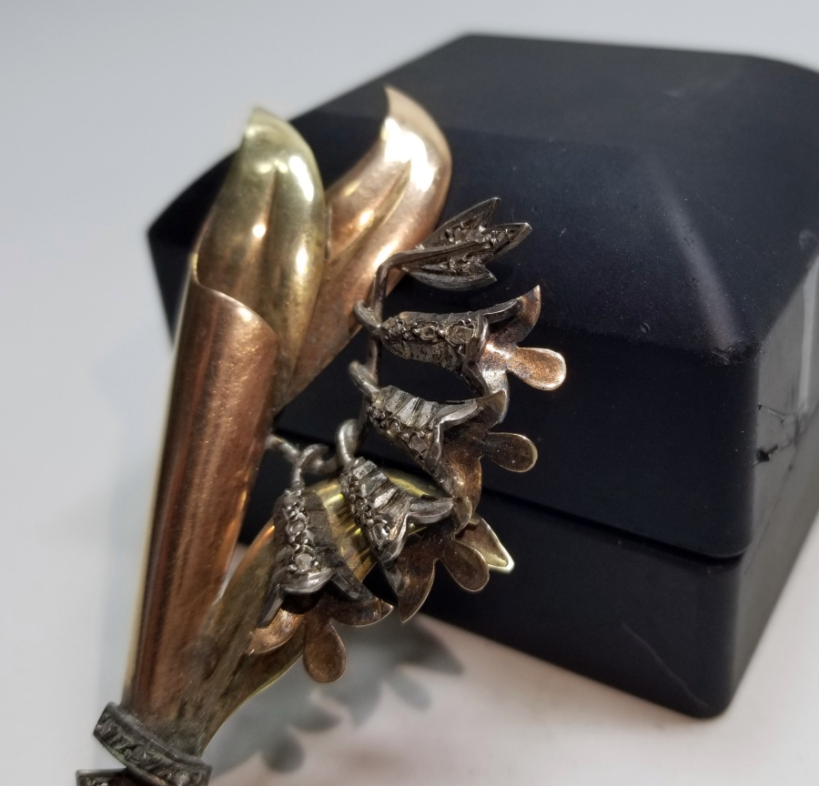 OSMANLI DÖNEMİ ELMAS TAŞLI ALTIN BROŞ