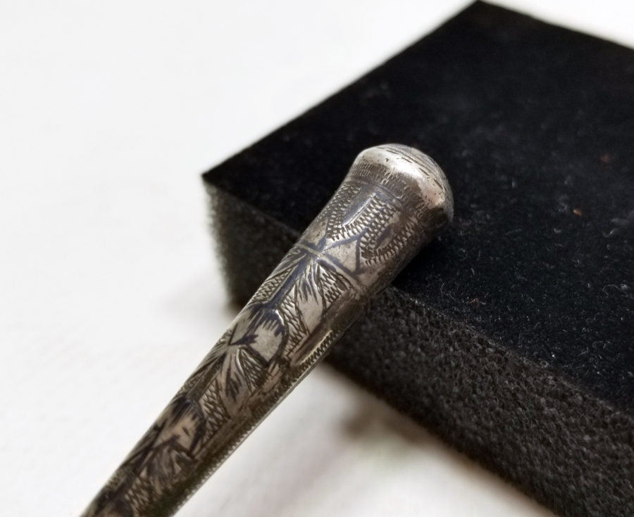 OSMANLI DÖNEMİ SAPI SAVATLI GÜMÜŞ NADİR BİZ