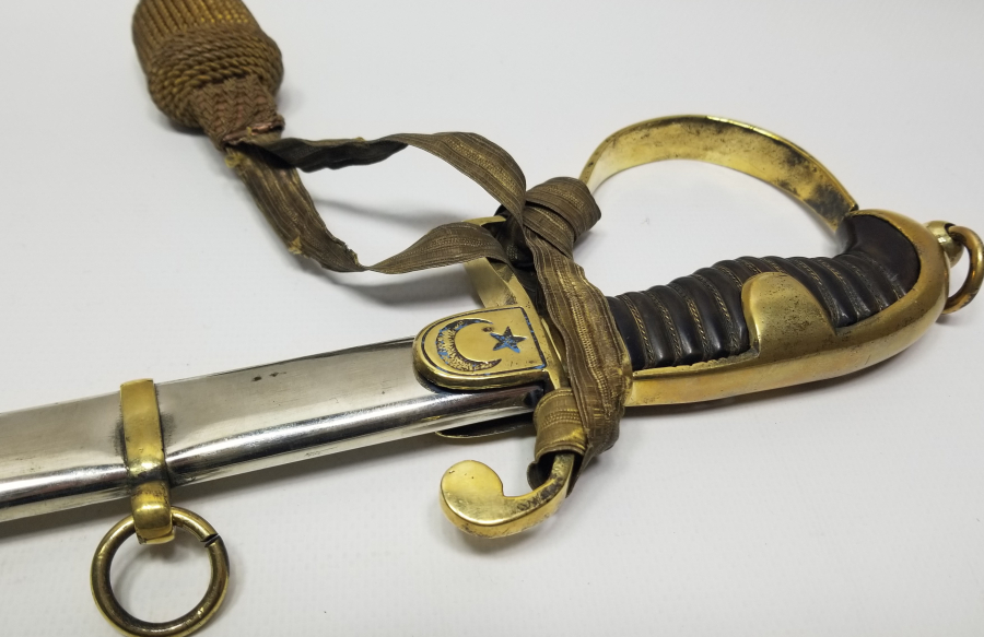 KIRKOR M. NARLIAN CONSTANTINOPLE YAZILI NADİR OSMANLI SUBAY KILICI