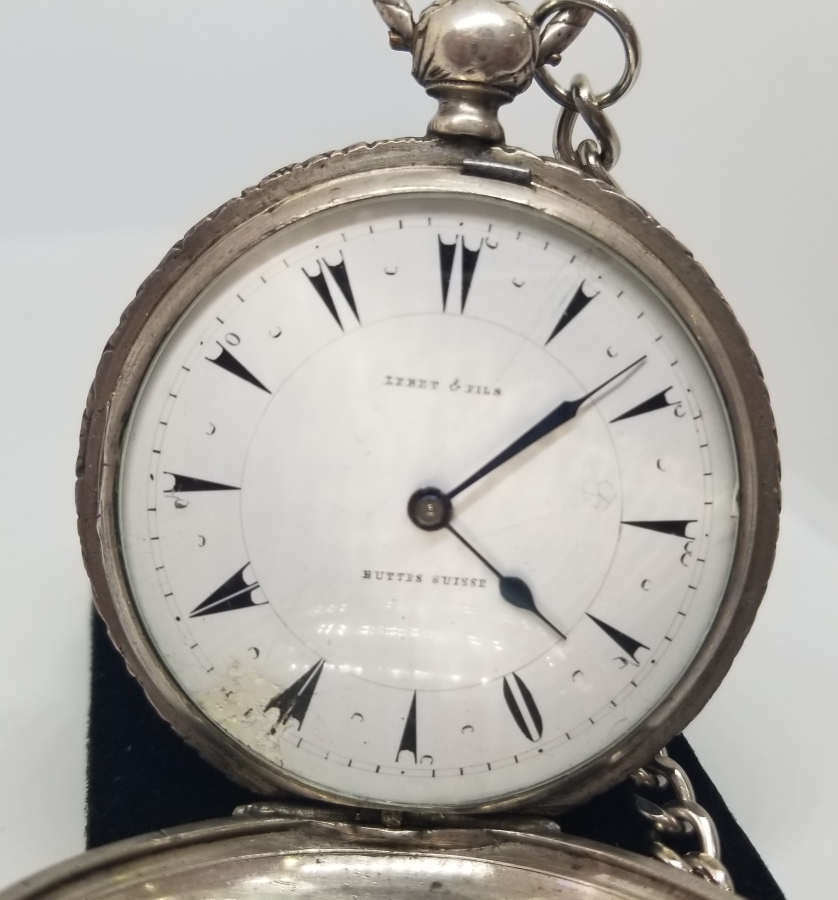 OSMANLI DÖNEMİ NADİR TİPTE GÜMÜŞ KASA KURMALI CEP SAATİ