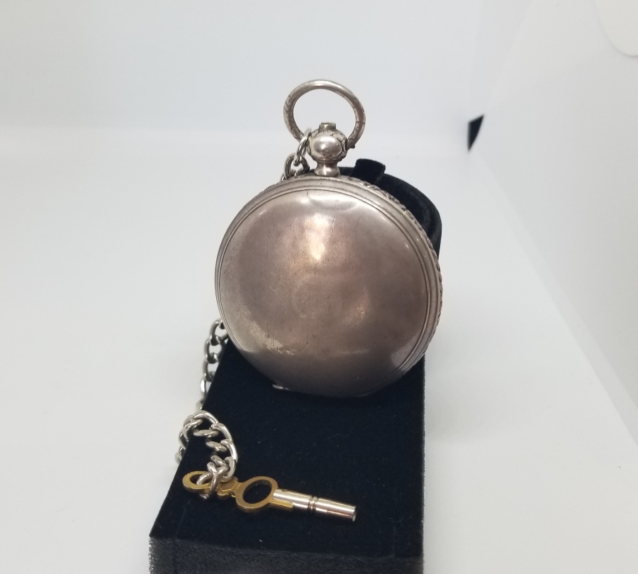 OSMANLI DÖNEMİ NADİR TİPTE GÜMÜŞ KASA KURMALI CEP SAATİ