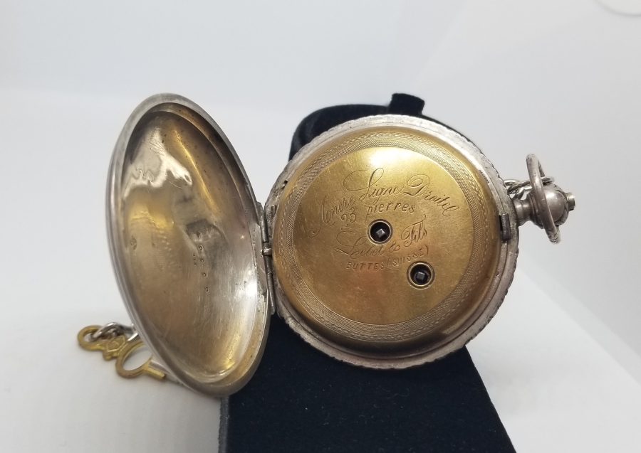 OSMANLI DÖNEMİ NADİR TİPTE GÜMÜŞ KASA KURMALI CEP SAATİ