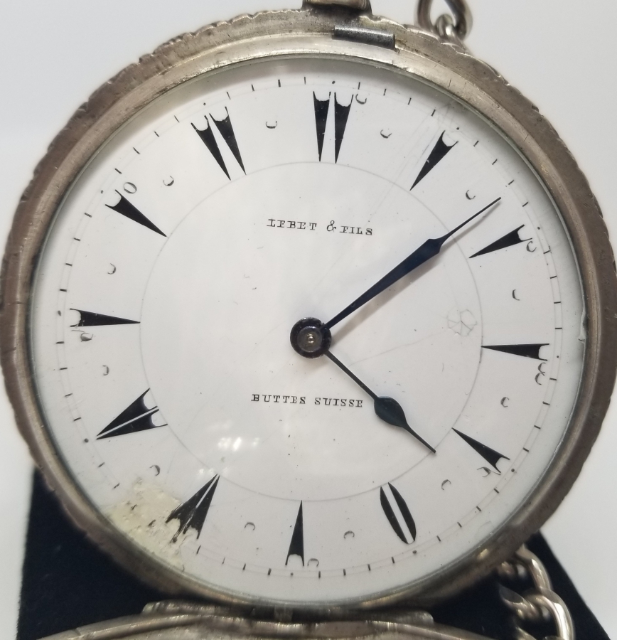 OSMANLI DÖNEMİ NADİR TİPTE GÜMÜŞ KASA KURMALI CEP SAATİ