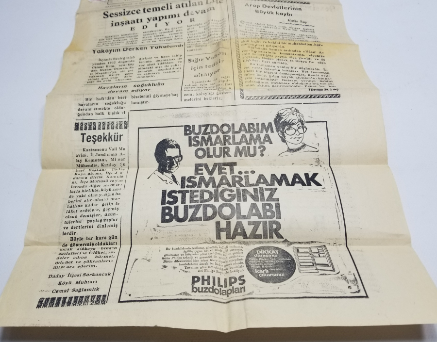 1970 TARİHLİ YEŞİL DADAY GAZETESİ