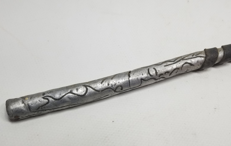 SAPINDA OSMANLICA SAHİBİNİN ADININ YAZILI OLDUĞU OSMANLI DÖNEMİ ÇERKES AT KAMÇISI