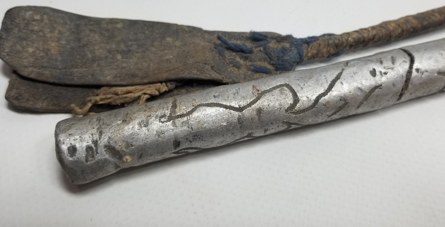 SAPINDA OSMANLICA SAHİBİNİN ADININ YAZILI OLDUĞU OSMANLI DÖNEMİ ÇERKES AT KAMÇISI