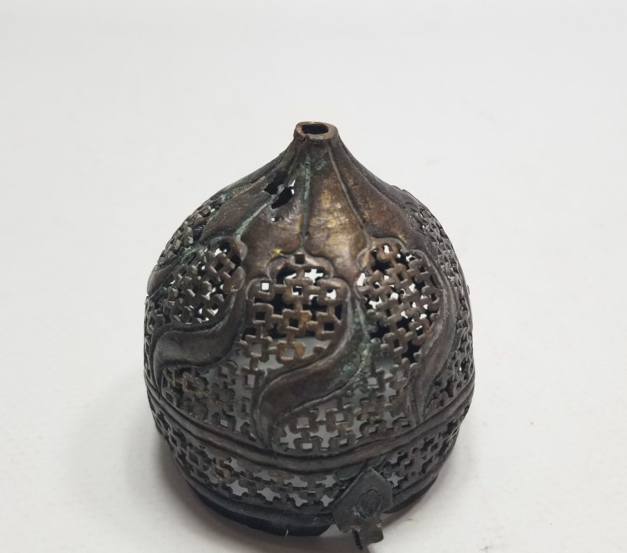 TESTERE İŞÇİLİKLİ OSMANLI DÖNEMİ TOMBAK BUHURDAN KAPAĞI