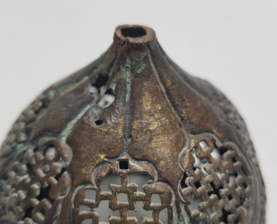 TESTERE İŞÇİLİKLİ OSMANLI DÖNEMİ TOMBAK BUHURDAN KAPAĞI