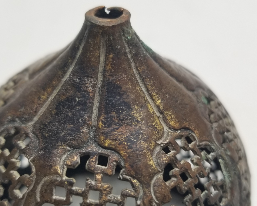 TESTERE İŞÇİLİKLİ OSMANLI DÖNEMİ TOMBAK BUHURDAN KAPAĞI