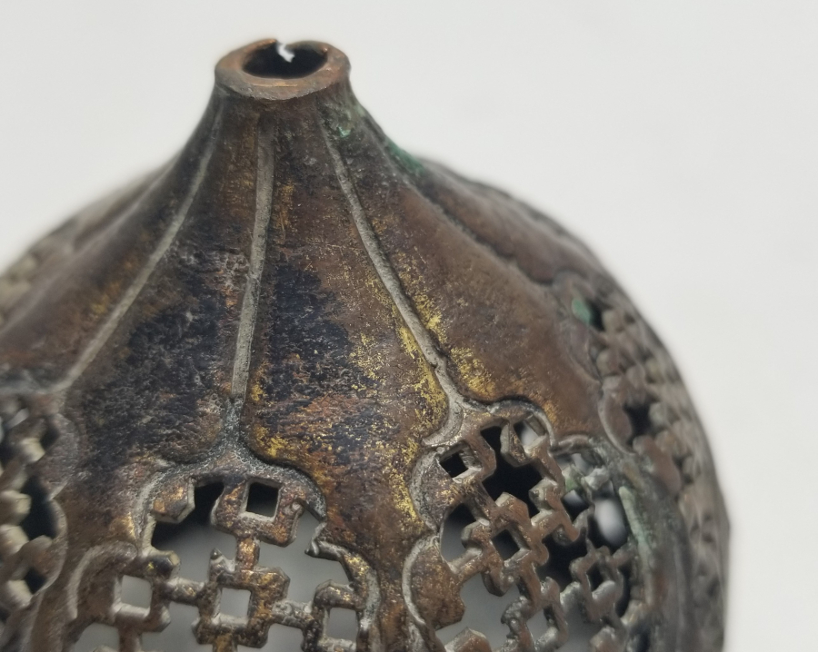 TESTERE İŞÇİLİKLİ OSMANLI DÖNEMİ TOMBAK BUHURDAN KAPAĞI