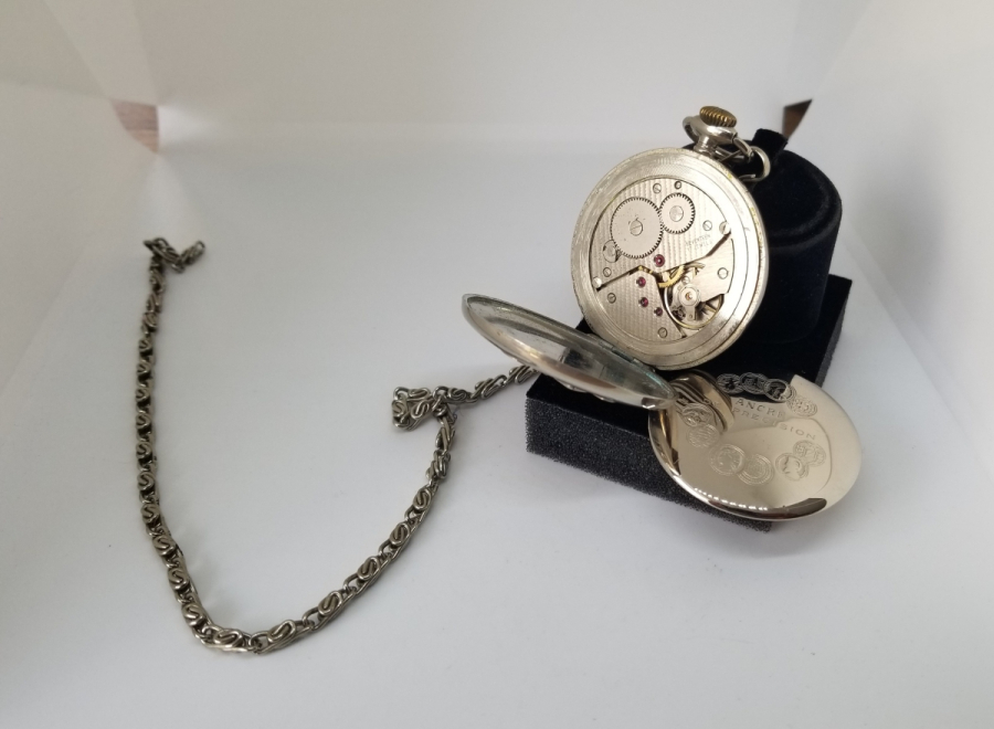 DEVLET DEMİR YOLLARI İÇİN YAPILMIŞ HISLON MARKA KURMALI ANTİKA CEP SAATİ