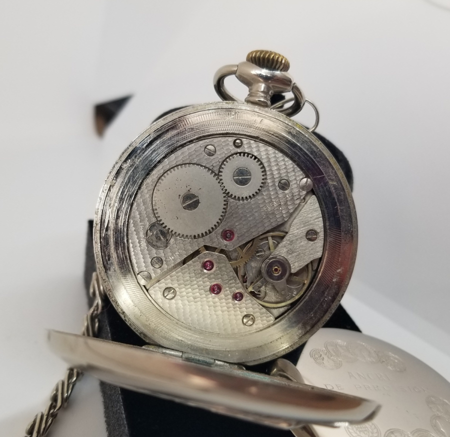 DEVLET DEMİR YOLLARI İÇİN YAPILMIŞ HISLON MARKA KURMALI ANTİKA CEP SAATİ