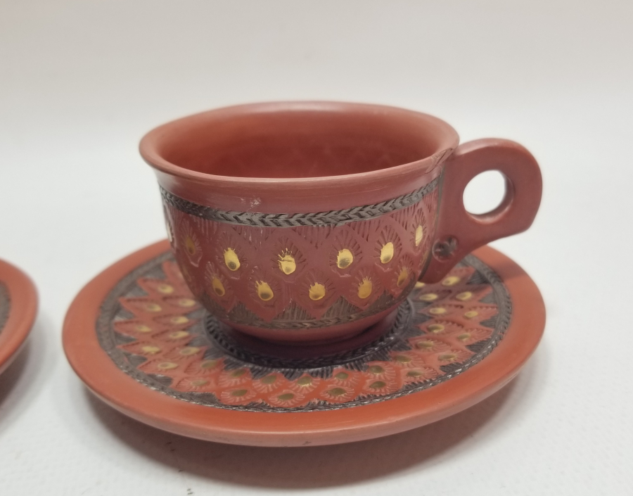 OSMANLI DÖNEMİ ÇOK NADİR USTA DAMGALI ÇİFT TOPHANE KAHVE FİNCANI