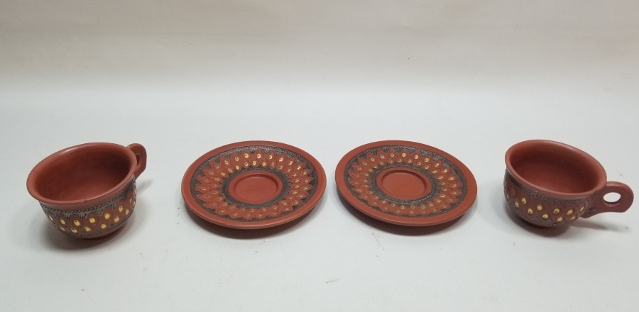 OSMANLI DÖNEMİ ÇOK NADİR USTA DAMGALI ÇİFT TOPHANE KAHVE FİNCANI